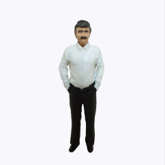 Beyaz Gömlekli Dayı figürü 1.18 ölçekli
