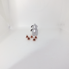 Çaydanlık ve Çay bardağı seti 1.12 ölçekli