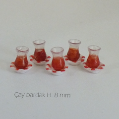 Minyatür Çay bardağı 5 li paket