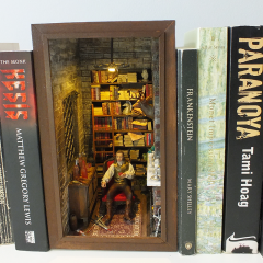 Vampirle görüşme Book Nook Reçine figürlü