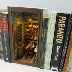 Vampirle görüşme Book Nook Reçine figürlü