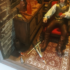 Vampirle görüşme Book Nook Reçine figürlü