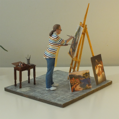 Ressam Kadın Kişiye Özel Fotoğraftan Tasarım