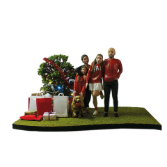 Fotoğraftan Aile Diorama