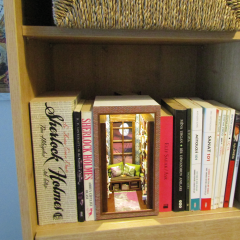Işıklı Okuma Odası Book Nook- Ay Manzaralı