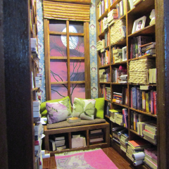 Işıklı Okuma Odası Book Nook- Ay Manzaralı