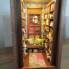 Işıklı Okuma Odası Book Nook- Ay Manzaralı