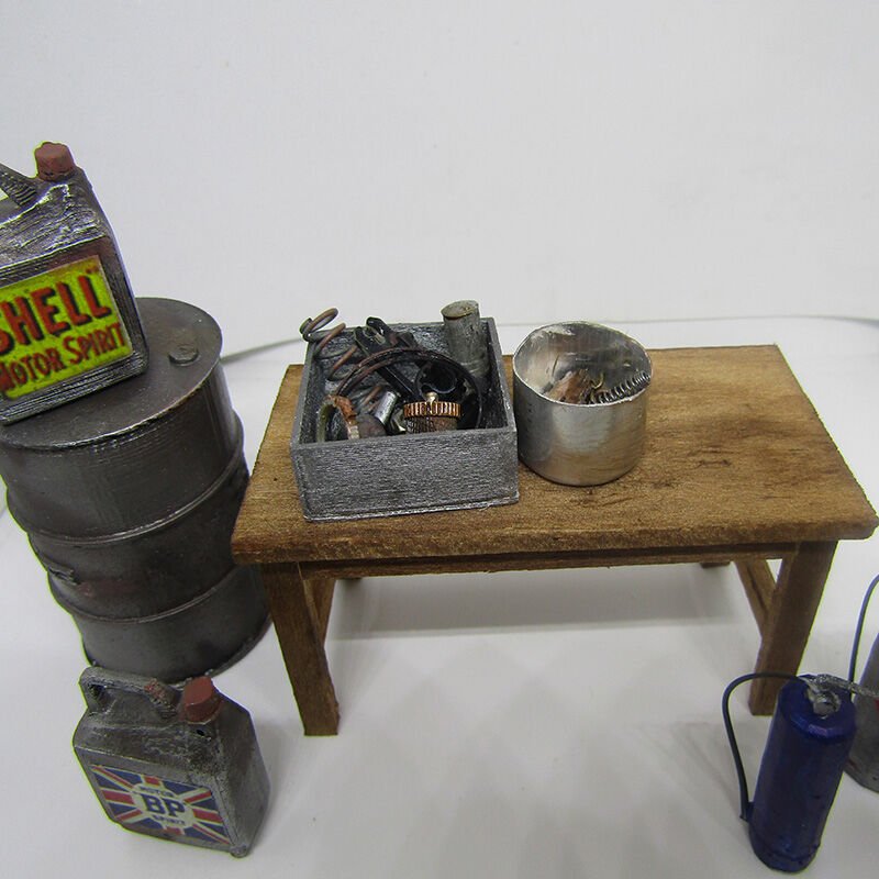 Minyatür Garaj Diorama Malzemeleri 1:18 ölçek