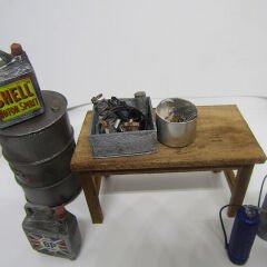 Minyatür Garaj Diorama Malzemeleri 1:18 ölçek