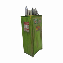 Minyatür Garaj Diorama Malzeme Dolap 1:18 ölçekli