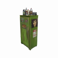 Minyatür Garaj Diorama Malzeme Dolap 1:18 ölçekli