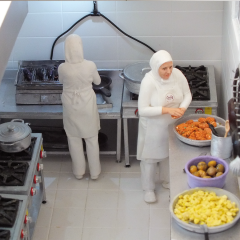 Fotoğraftan Restoran Minyatür Diorama 1.15 Ölçekli