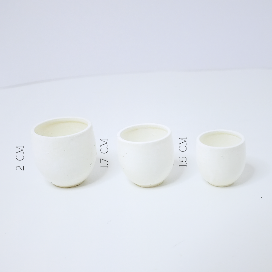 Minyatür Modern Saksı 3 lü paket
