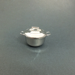 Minyatür Metal Tencere 1:12 ölçek 3.5 cm