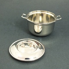 Minyatür Metal Tencere 1:12 ölçek 4 cm