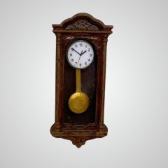 Minyatür Antika Duvar Saati -1:12 Ölçekli