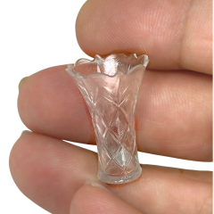 Minyatür Nostaljik Krsital Kesme Vazo Seti (3’lü)