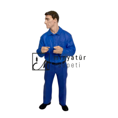 1.18 ölçekli Diecast Tamirci Atölye Şefi 3d Reçine figür