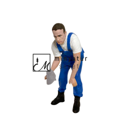 1.18 ölçekli Diecast Tamirci-Araba Silen-3d Reçine figür