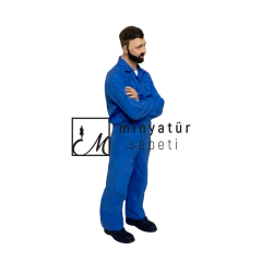 1.18 ölçekli Diecast Sakallı Tamirci-3d Reçine figür