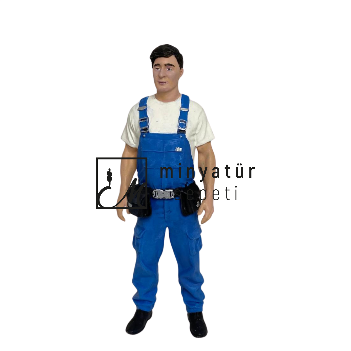 1.18 ölçekli Diecast Tamirci Belinde alet çantalı