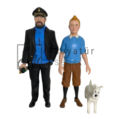 Tenten Macera Figür Seti – Kaptan Haddock & Tenten& Snowy