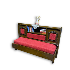 Minyatür El yapımı Ahşap Kitaplıklı Nostaljik Çekyat