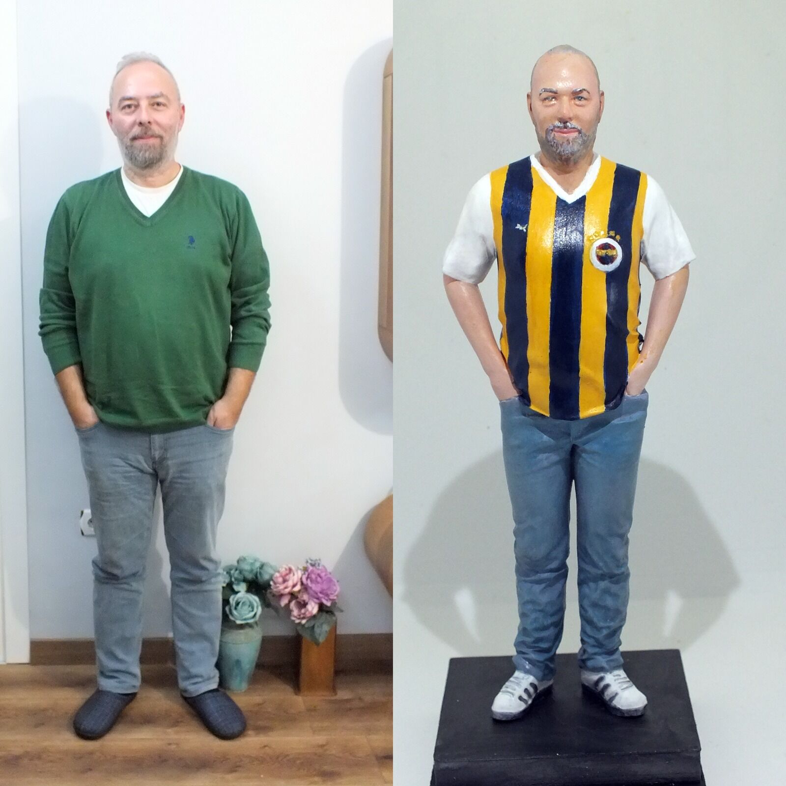 Hediyelik Kişiye Özel Fotoğraftan Taraftar Figür 15 cm 1 kişi