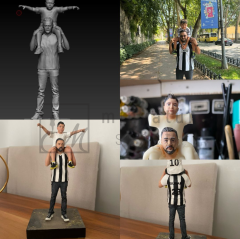Hediyelik Kişiye Özel Fotoğraftan Taraftar Figür 15 cm 2 kişi
