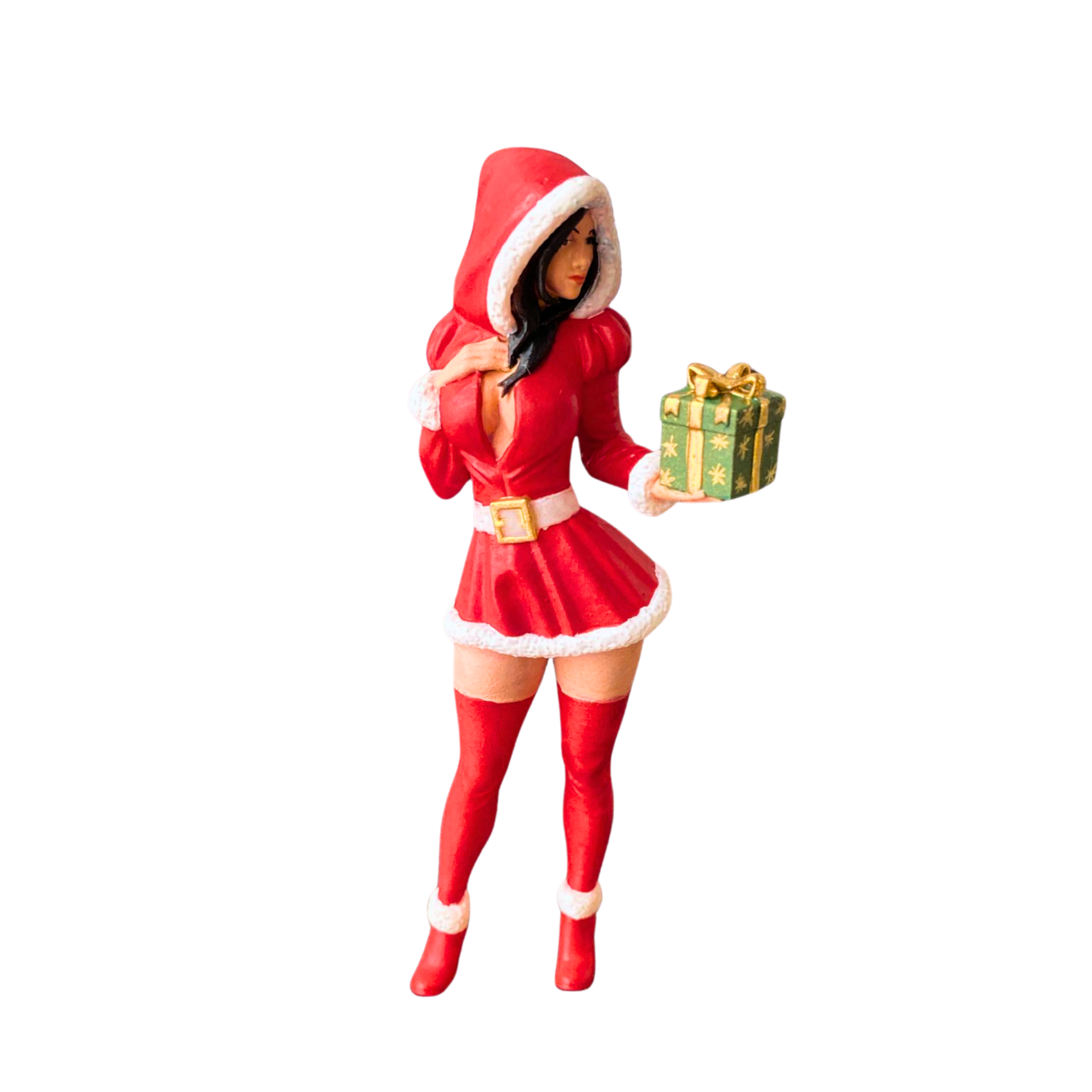 1:18 Ölçek Noel Kadını Figürü - 1.18 Diecast Christmas Girl
