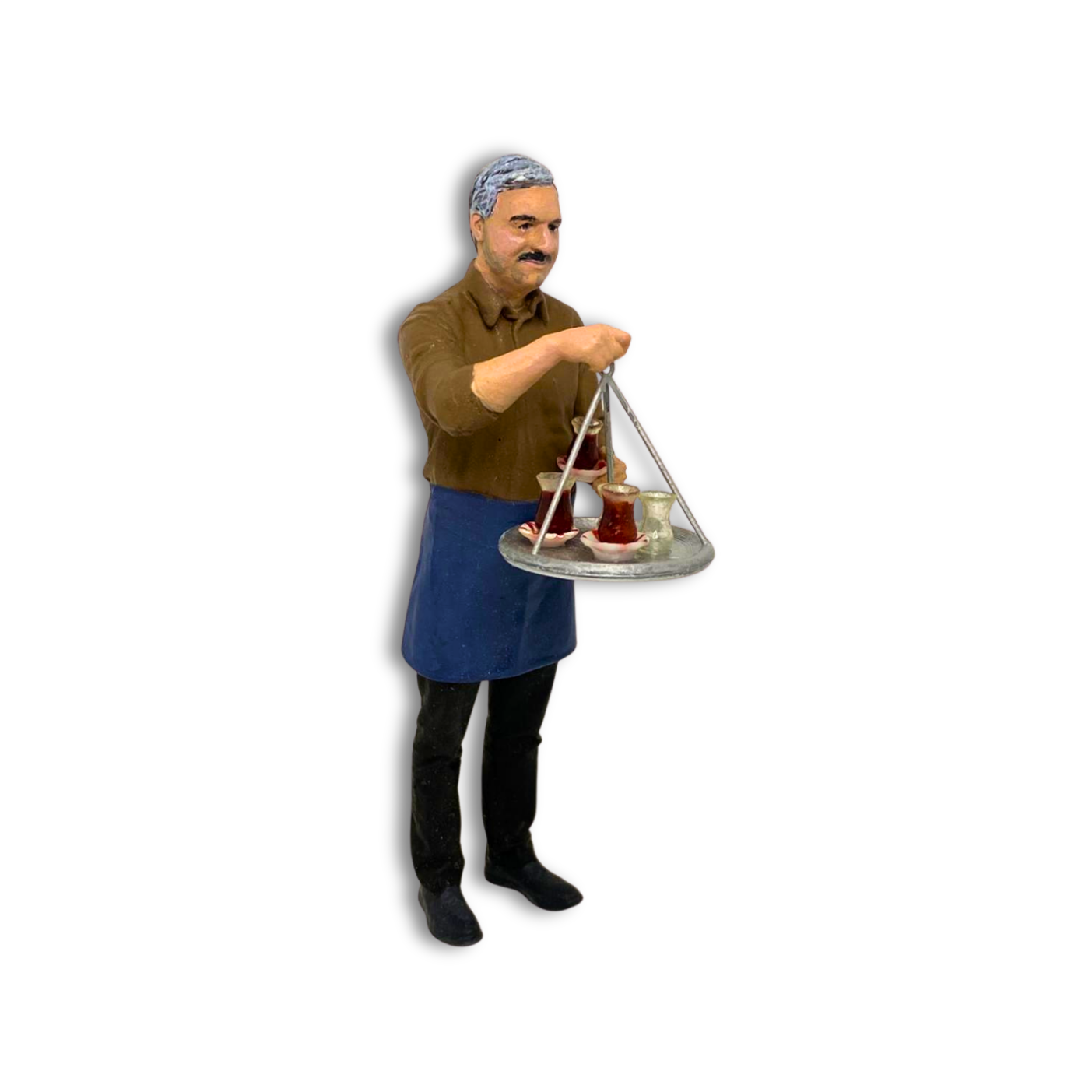 1.18 ölçekli Diecast Çaycı figürü