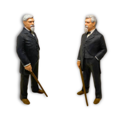 1:18 Ölçek Diecast Wilhelm Maybach Figürü – Otomotiv Dehası