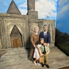 Çifte Minareli Medrese Temalı 3D Rölyef Tablo