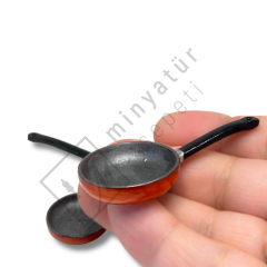 Minyatür 3’lü Tava Seti 1.12 ölçek