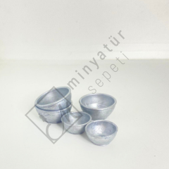 Minyatür kase Seti – Reçine Baskı 1.12 ölçek