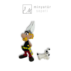 Asteriks ve köpeği 3d Reçine figür Seti