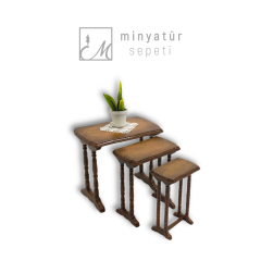 Minyatür Zigon Sehpa Seti