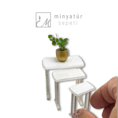Minyatür Zigon Sehpa Seti