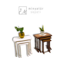 Minyatür Zigon Sehpa Seti