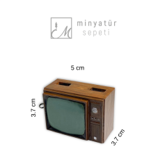 Minyatür Retro Televizyon