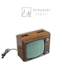Minyatür Retro Televizyon