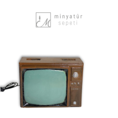 Minyatür Retro Televizyon