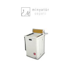 Nostaljik Minyatür Merdaneli Çamaşır Makinesi