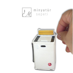 Nostaljik Minyatür Merdaneli Çamaşır Makinesi