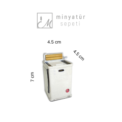 Nostaljik Minyatür Merdaneli Çamaşır Makinesi