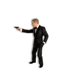 James Bond 1:18 Ölçek Diecast Figür