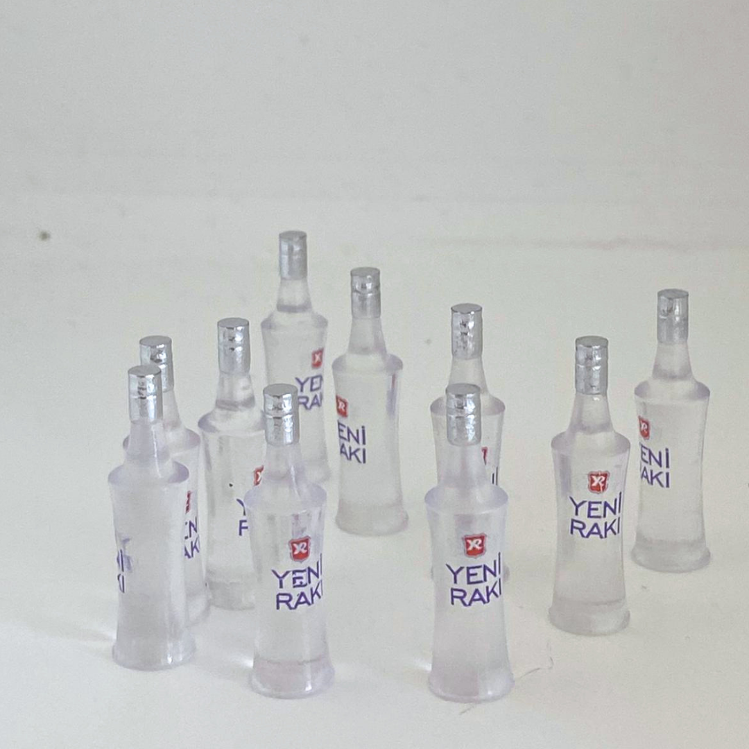 Minyatür İçki Şişeler 3 lü paket (1.12 ölçekli) Rakı
