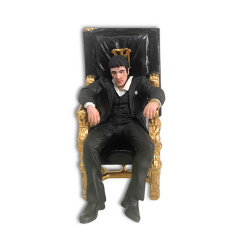Tony Montana Figürü – Taht Koltuğunda 1.18 ölçek