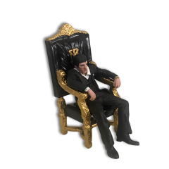 Tony Montana Figürü – Taht Koltuğunda 1.18 ölçek