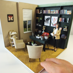 Psikolog Odası Diorama - Kişiye Özel Fotoğraftan tasarım